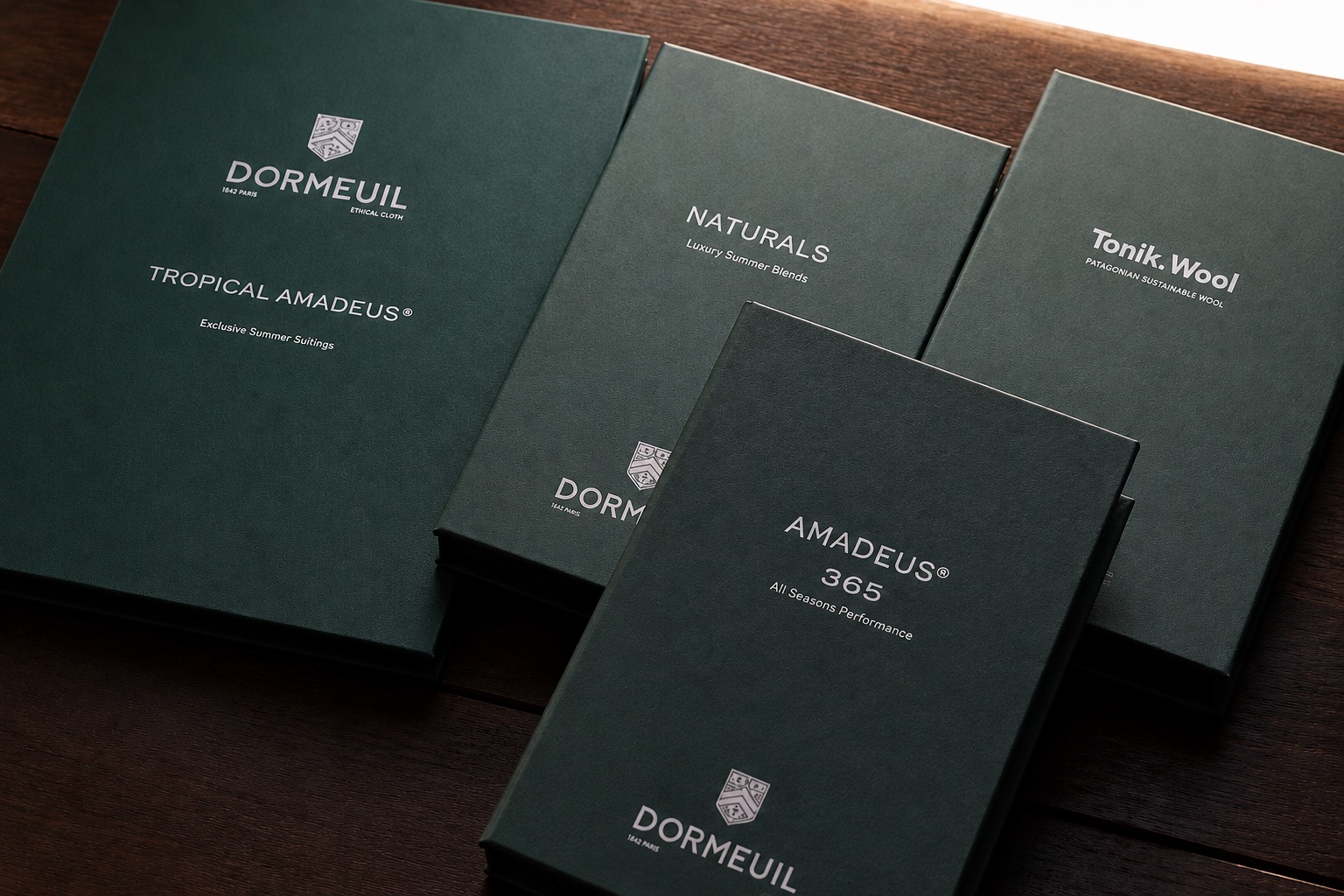 生地選定 — Dormeuil 生地サンプルブック