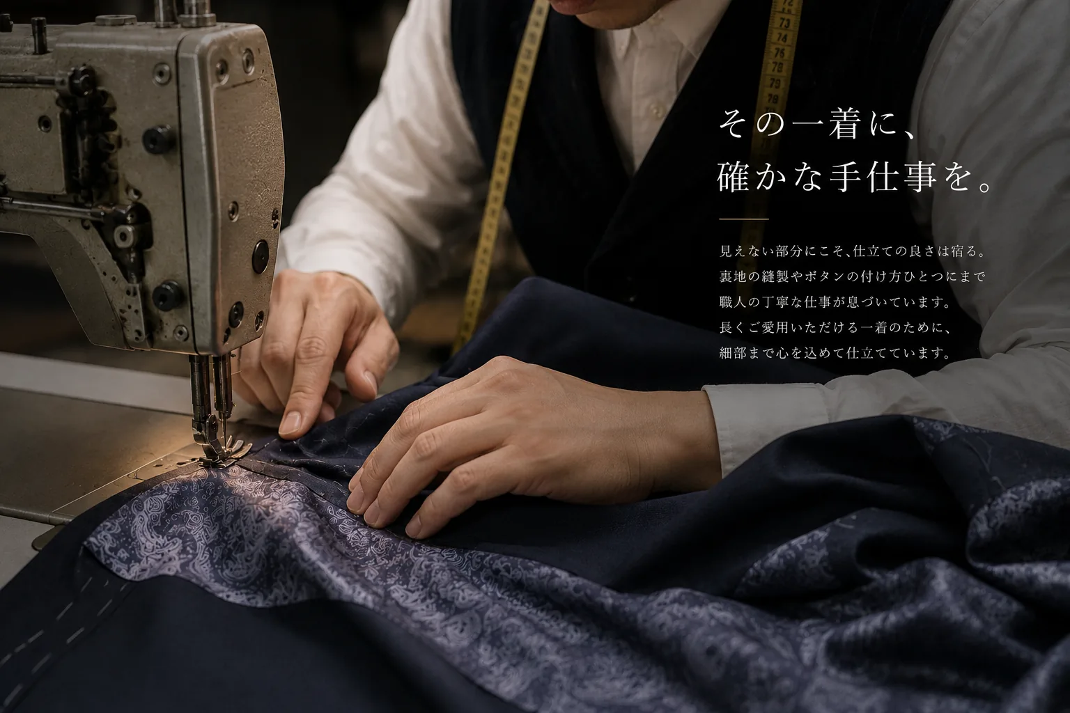お仕立て — 職人による丁寧な手仕事